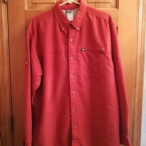 The North Face Shirt Size Large Rust Moleskin